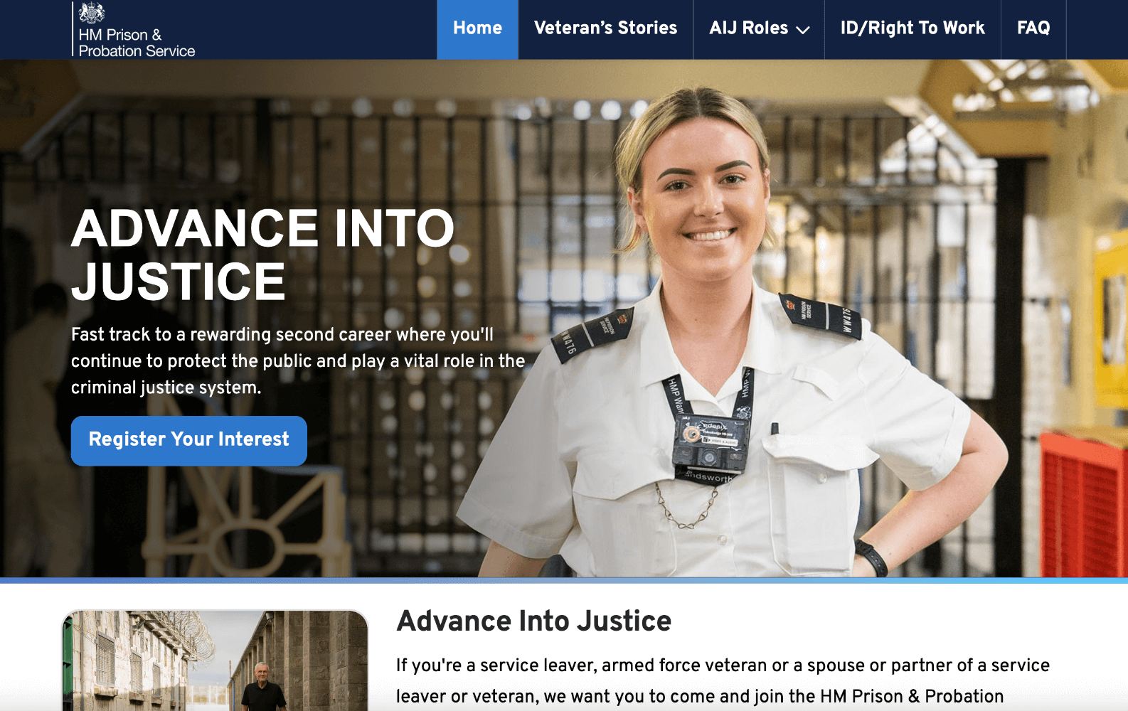 HMPPS project screenshot